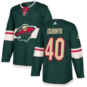 Kinder Minnesota Wild Eishockey Trikot Devan Dubnyk #40 Authentic Grün Heim